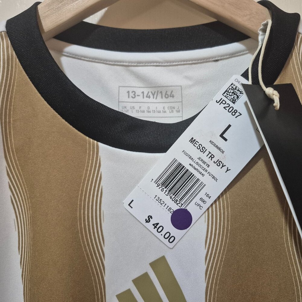 Adidas Youth Messi Training Jersey - Size Youth Large (13-14Y) - BNWT - Picture 3 of 5